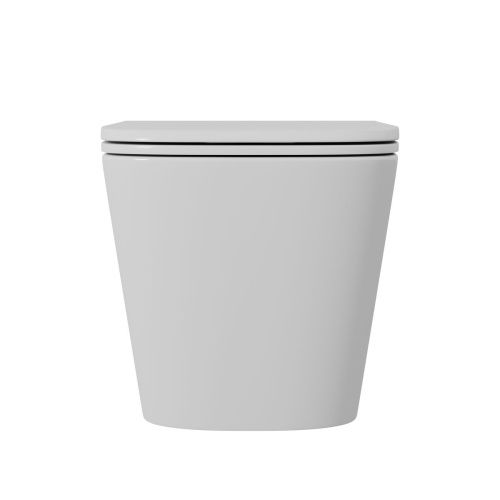 Унитаз подвесной безободковый D&K Quadro DT1516016, 530*360*365 мм, сиденье микролифт, белый