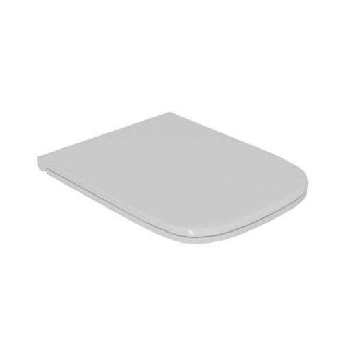 Унитаз подвесной безободковый D&K Quadro DT1516016, 530*360*365 мм, сиденье микролифт, белый