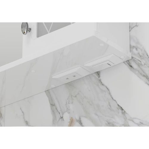 Шкаф зеркальный Milena 70 zsMLN70.R-01 Правый белый встроенная подсветка