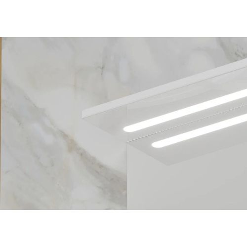 Шкаф зеркальный Milena 70 zsMLN70.R-01 Правый белый встроенная подсветка