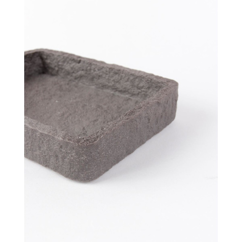 Мыльница настольная STONE, BLACK FOR-STN36BL полирезин