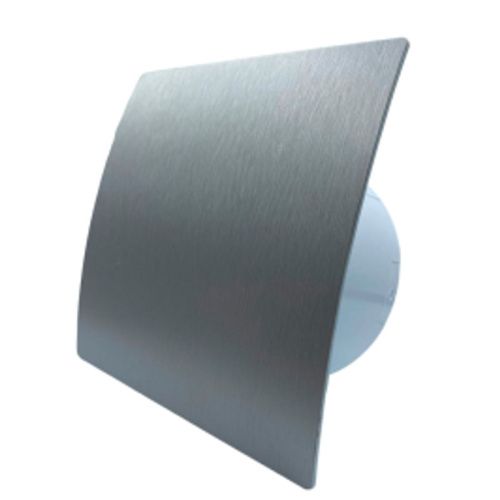 Вентилятор вытяжной D100 мм КосмоВент КОСМО KVS100-ок серебро, с обратным клапаном (1/16)