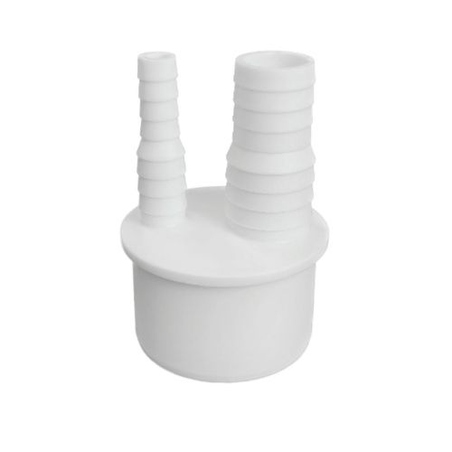 Переходник для подключения сливных шлангов бытовой техники к канализации 10х13х20х23х50, белый 4P_1013202350_02