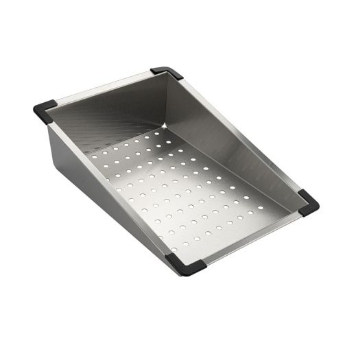 Мойка для кухни врезная FABIA PROFI 68453 сатин из нержавеющей стали, 68*45 см с сифоном, коландером