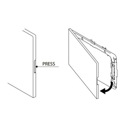 Кнопка механическая двойная OLI Glam, пластик, белый 139184 (120PLUS/74/EXPERT/QUADRO/OLIpure)