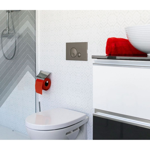 Кнопка механическая двойная Globe пластик, серый, soft-touch OLI 152953 (120PLUS/74/EXPERT/QUADRO)