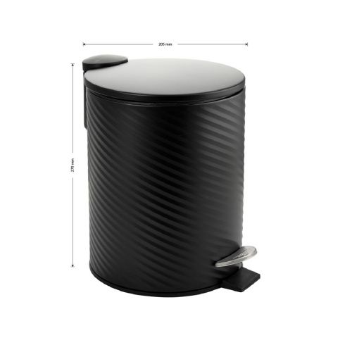 Ведро для мусора Санакс 7055 из нержавеющей стали винтообразное 5 л