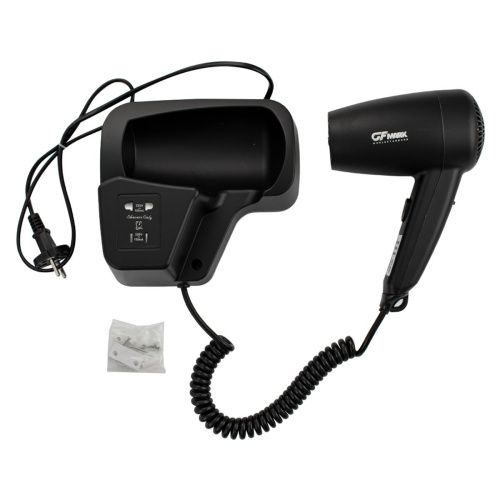 Фен для волос GFmark 6813 в ванную комнату 1200W с розеткой черный