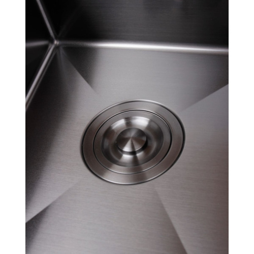 Мойка для кухни врезная Агата B3844-AR графит из нержавеющей стали, 38*44 см с сифоном, коландером