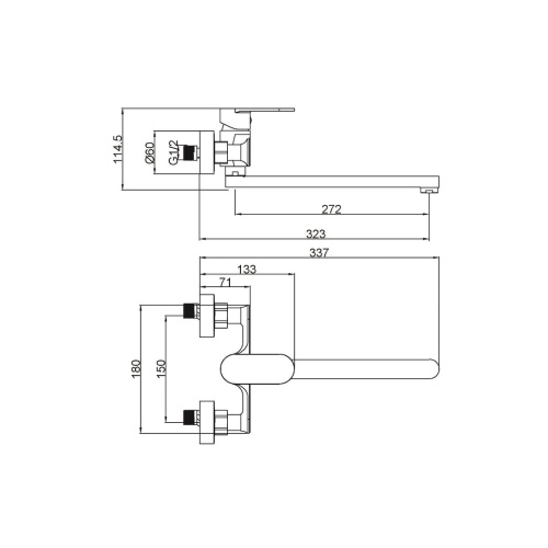 Смеситель для кухни настенный  FASHUN A4685
