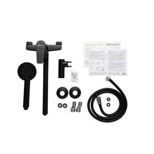 Смеситель для ванны Gross Aqua Dyno Matt Black 7121285MB-35F