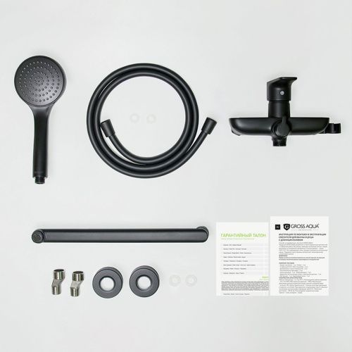 Смеситель для ванны Gross Aqua Dyno Matt Black 7121285MB-35F