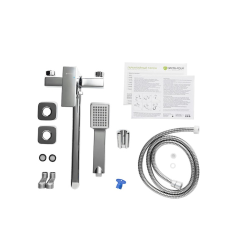 Смеситель для ванны Gross Aqua 2800880C-35F Edge хром