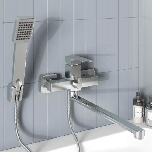 Смеситель для ванны Gross Aqua 2800880C-35F Edge хром
