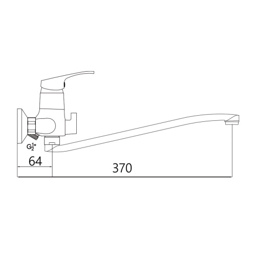 Смеситель для ванны Gross Aqua 7211258C-35S Base