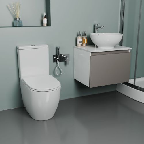 Унитаз-компакт D&K Matrix DT1397016 белый