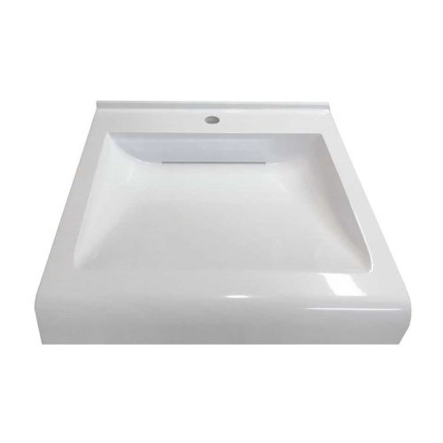 Раковина Фортуна 60 белая матовая 5208600-0 с кронштейном и сифоном, щелевой слив