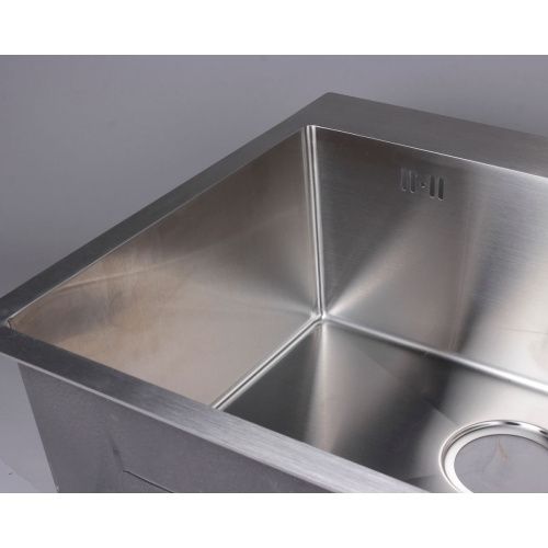 Мойка для кухни врезная DEEP LAKE DL-36050 хром из нержавеющей стали с PVD покрытием, 60*50 см с сифоном