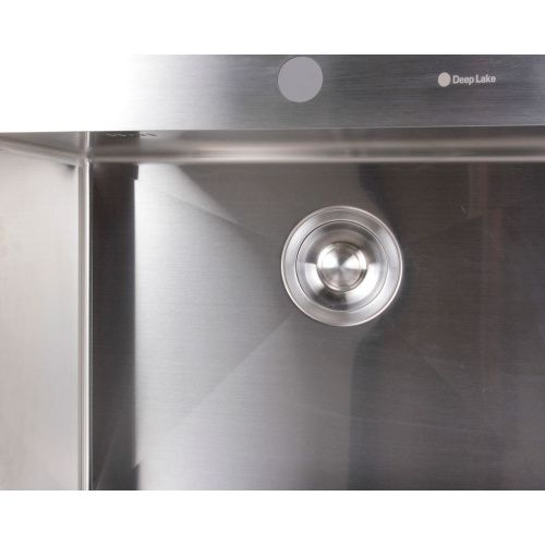 Мойка для кухни врезная DEEP LAKE DL-36050 хром из нержавеющей стали с PVD покрытием, 60*50 см с сифоном