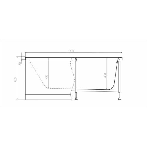 Фронтальная панель ALEX BAITLER SAIMA 180 с горизонтальным крепежом PF1858H NW