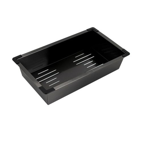 Мойка для кухни врезная FABIA PROFI 65503G(B) графит из нержавеющей стали, 65*50 см с сифоном, коландером