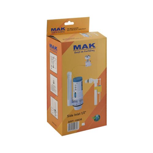 Арматура для бачка MAK 10037 впускной нижний, выпускной клапан