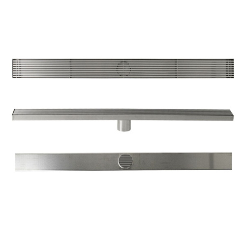 Желоб Санакс 40050 из нержавеющей стали 800х68 мм c гидрозатвором, линейный, вертикальный