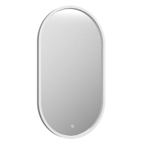 Зеркало Prime White Led 450х800 в МДФ раме, холодная подсветка ЗЛП1099