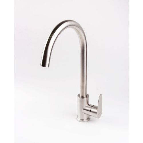 Смеситель для кухни OLIVE'S Olisan ST1007 STEEL из нержавеющей стали