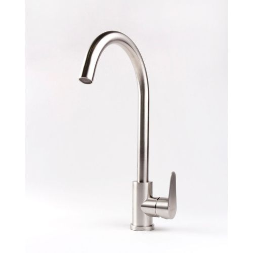 Смеситель для кухни OLIVE'S Olisan ST1007 STEEL из нержавеющей стали