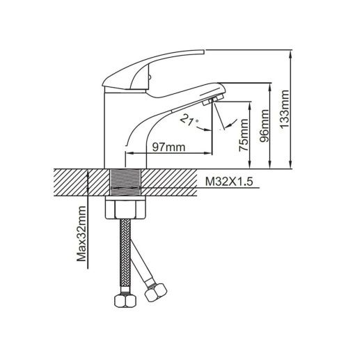 Смеситель для раковины Эверест B10-040