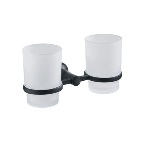 Стакан двойной настенный Potato P1808BL черный