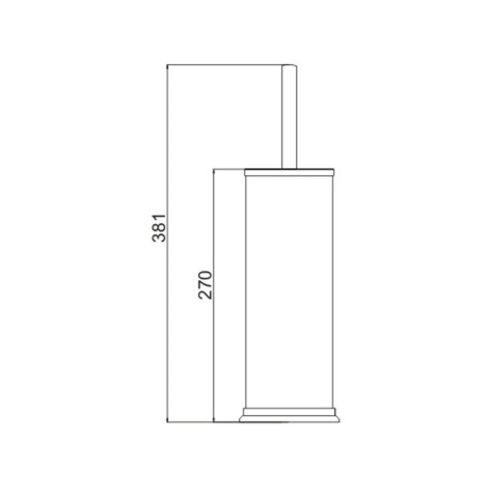 Ёрш напольный Potato P335-19 темно-серый