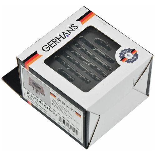 Трап для душа GERHANS K81510U-10 графит c вертикальным выходом сухой затвор 100х100 мм