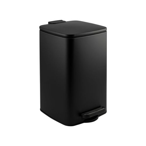 Ведро для мусора Санакс 10828 из нержавеющей стали 8 л, черное