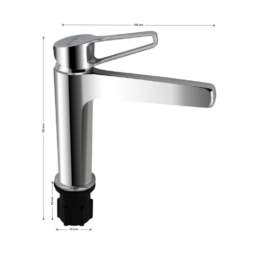 Смеситель для раковины Fabia 9732 хром