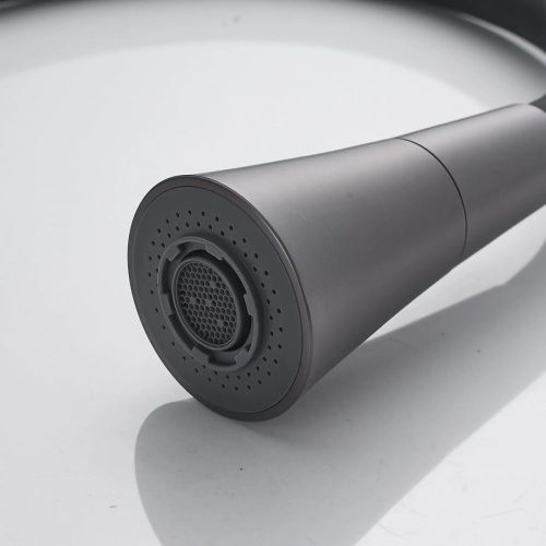 Смеситель для кухни Shevanik S543T-3 гибкий излив, оружейная сталь