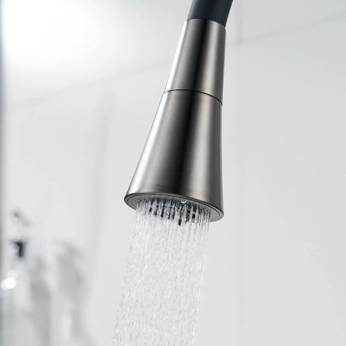 Смеситель для кухни Shevanik S543T-3 гибкий излив, оружейная сталь