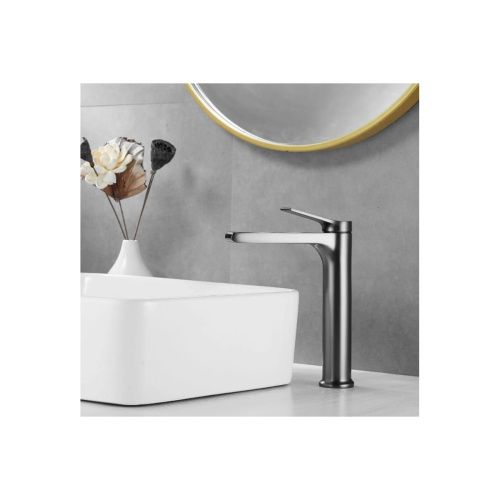 Смеситель для раковины Shevanik S8311T оружейная сталь