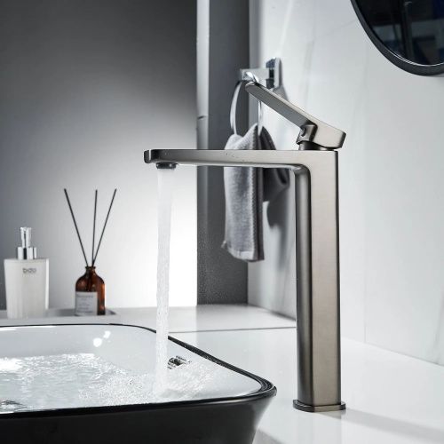 Смеситель для раковины Shevanik S9911T оружейная сталь