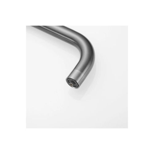 Смеситель для кухни Shevanik S228T с подключением фильтра питьевой воды, оружейная сталь