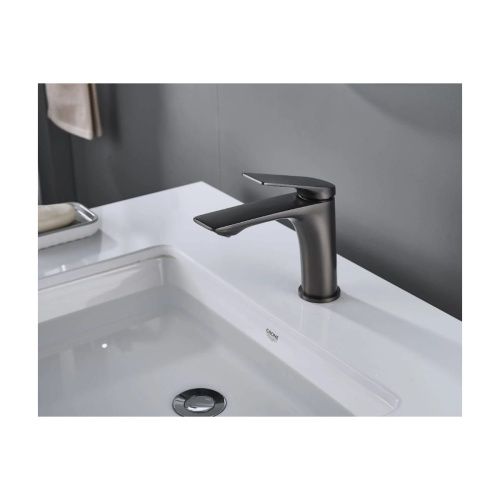 Смеситель для раковины Shevanik S9101T оружейная сталь