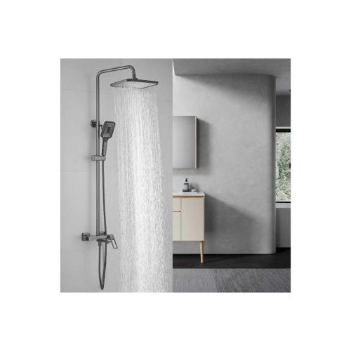 Душевая система Shevanik S6836T оружейная сталь