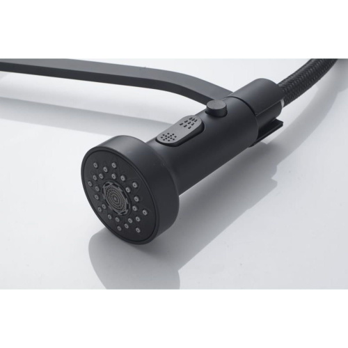 Смеситель для кухни Shevanik S963H гибкий излив, черный