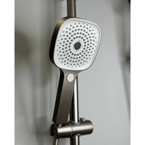 Душевая система Shevanik S8236T оружейная сталь
