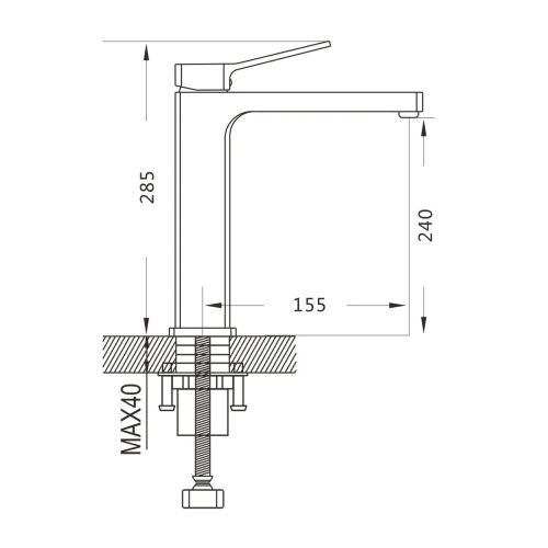 Смеситель для раковины Shevanik S9911 хром
