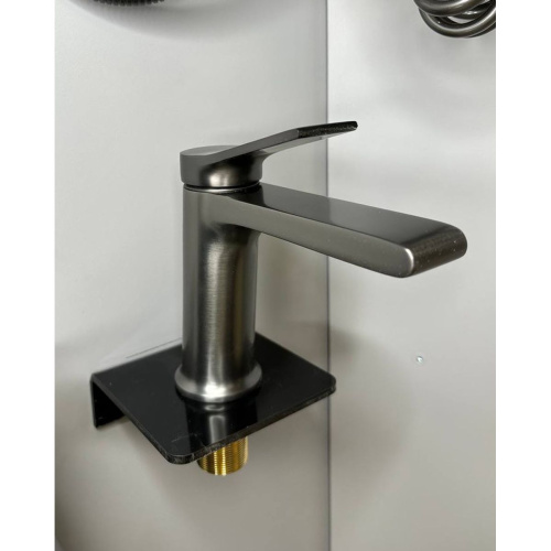 Смеситель для раковины Shevanik S8301T оружейная сталь