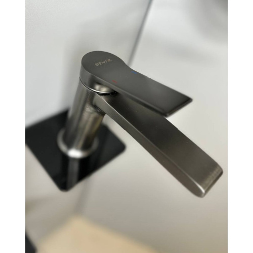 Смеситель для раковины Shevanik S8301T оружейная сталь