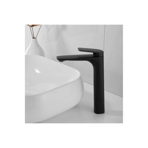 Смеситель для раковины Shevanik S8511H высокий, черный