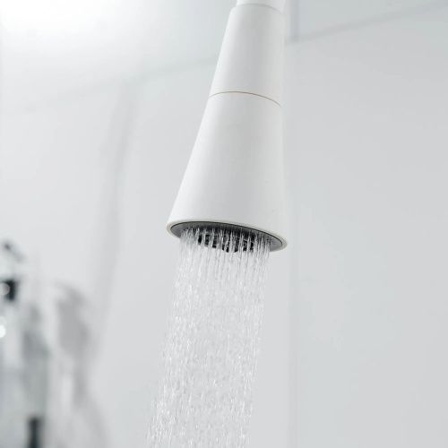 Смеситель для кухни Shevanik S543C-1 гибкий излив, белый